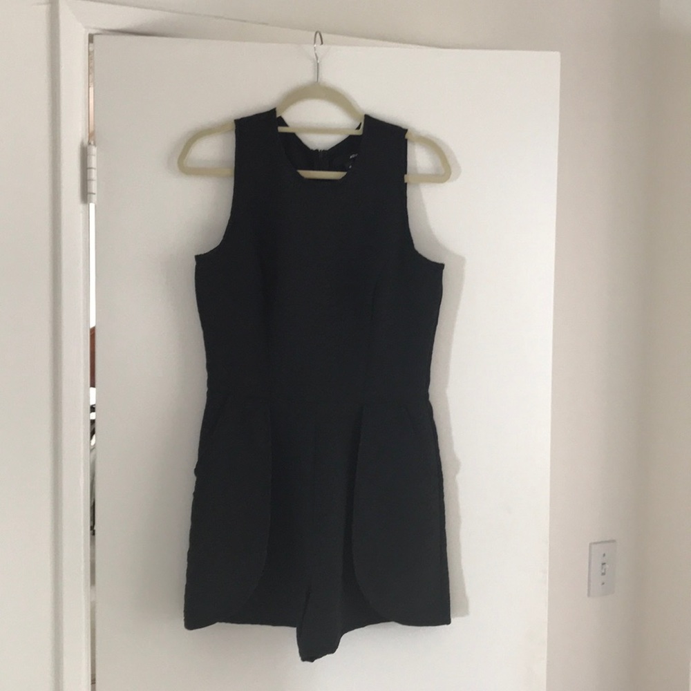Black Aqua Romper